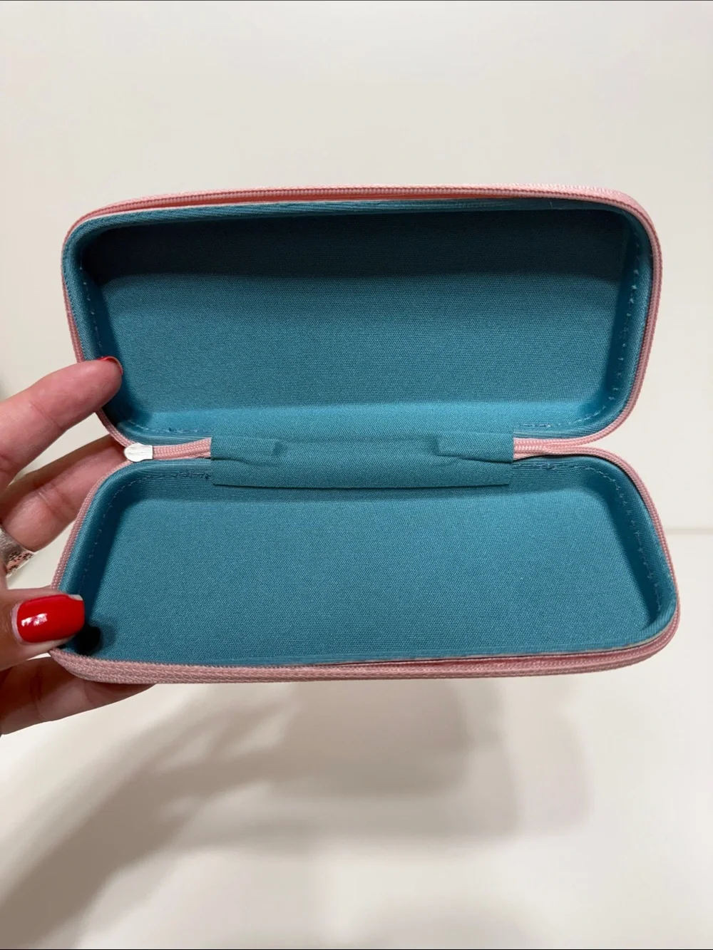 Missoni Blue Eyewear EMPTY Case with Teal Logo and Pink Trim